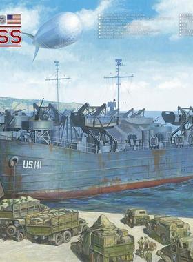 现货 AFV 戰鷹 1/350 美軍 LST-1 級戰車登陸艦 SE73515 组装模型