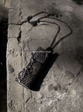 小众打火机原创暗黑国潮风项链