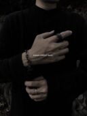 手工纯银手链 潮男潮牌街头走秀模特配饰私人订制设计 吊链 裤 链