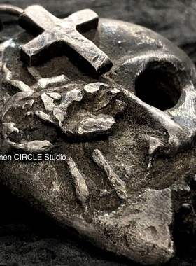 小丑面具褶皱暗黑系设计师银饰