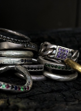 排钻镶嵌原创暗黑珠宝设计定制