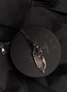 岩石纹理暗黑先锋风设计师吊坠