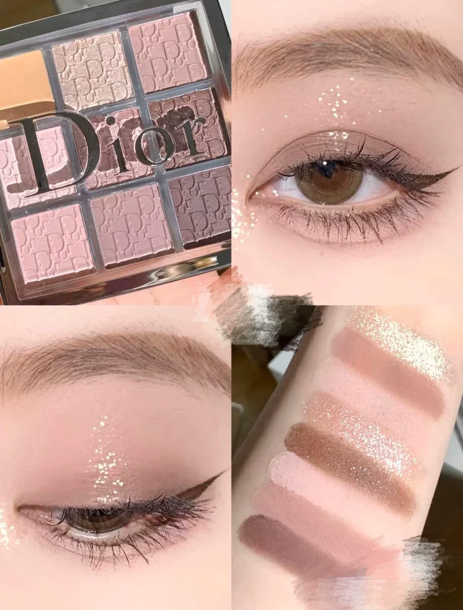 Декоративная палетка теней для век Dior, девять оттенков, диск 002#Положительный расход - бесплатная упаковка, скрытие царапин, пыли