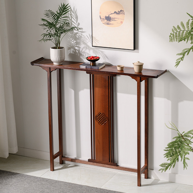 实木玄关桌中式禅意长条案台客厅香案端景台现代简约家用靠墙供桌,住宅家具,玄关台,淘宝优惠券,粉丝福利购,淘宝优惠卷