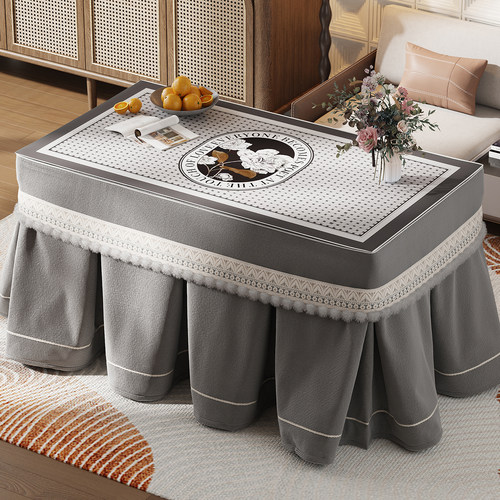 原创设计加厚烤火炉电暖桌烤火桌子罩套被长方形取暖桌布电炉罩新