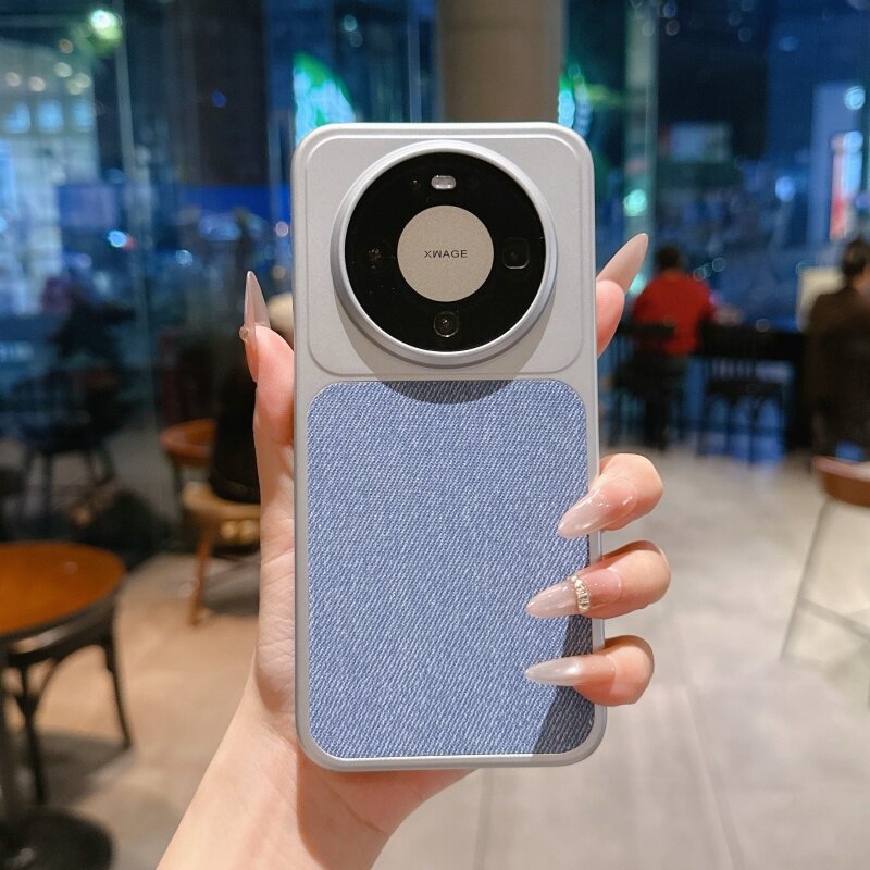 [Mate80pro高级电镀牛仔纹]适用华为mate80promax手机壳复古不会撞壳mate70秋冬个性防摔保护套情侣男女款硬