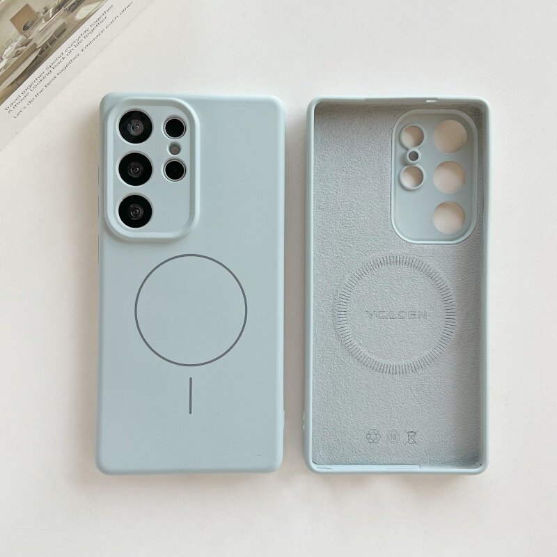 适用三星s26ultra手机壳进口磁吸液态硅胶s25新款保护壳galaxy s24ultra高级感全包防摔s23+plus22超薄手机套