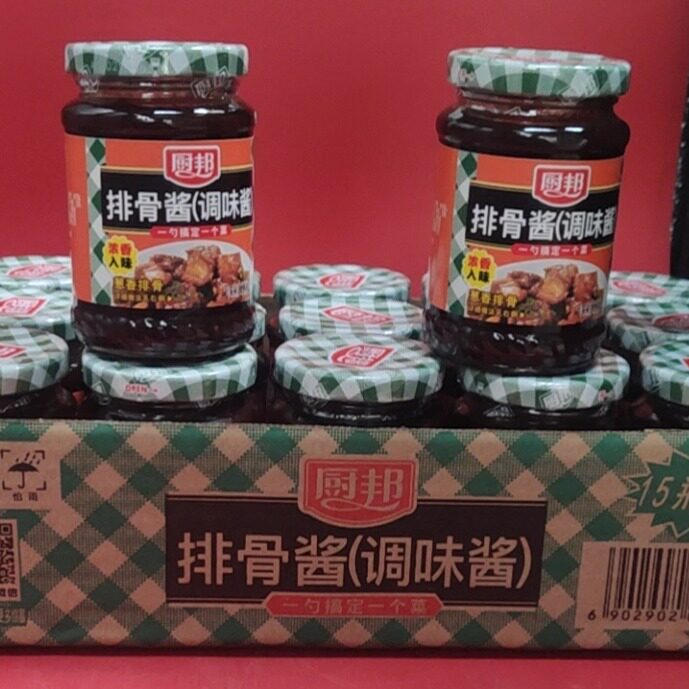 厨邦排骨酱220g*15玻璃瓶装