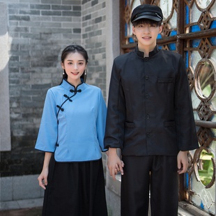 民国风女装学生服装女复古中山装民国时期合唱演出班服