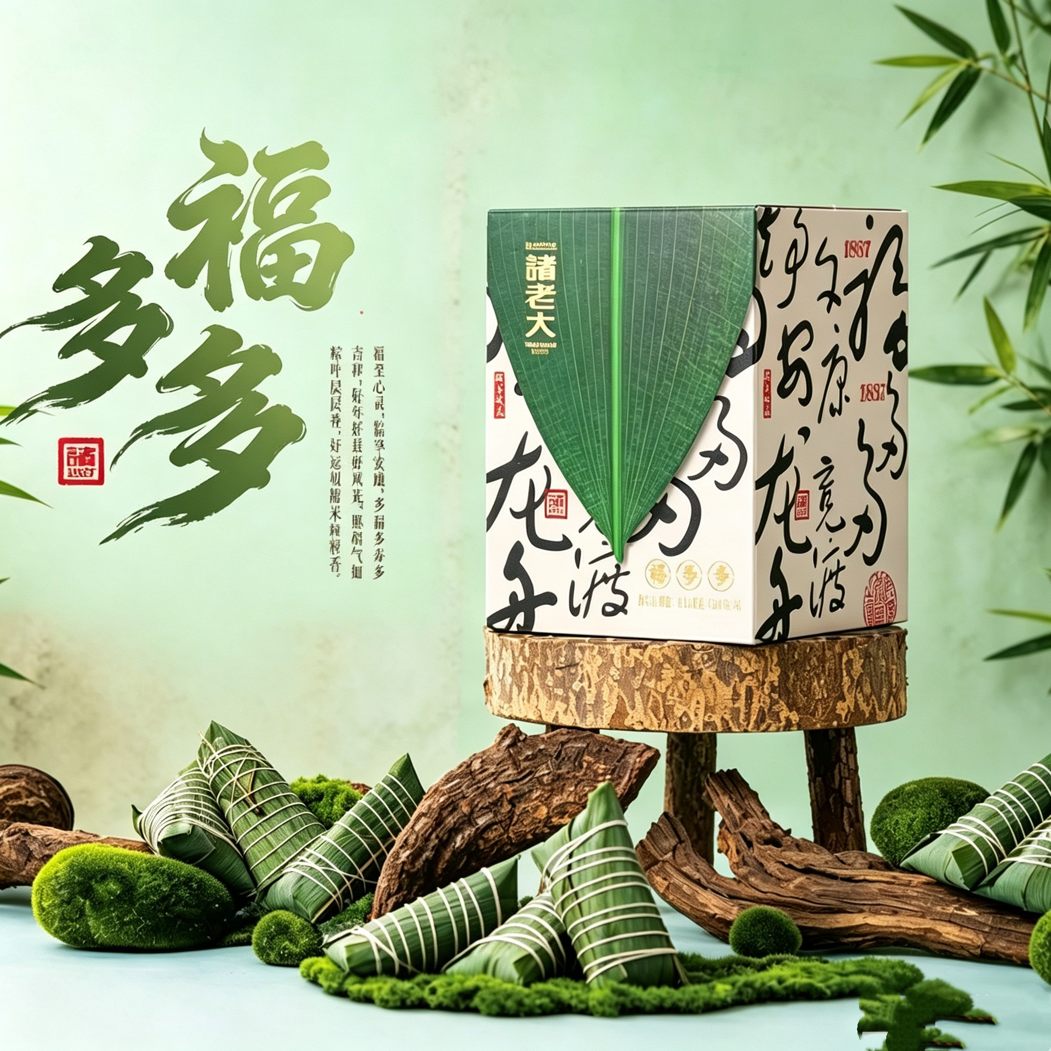 诸老大福多多粽子礼盒嘉兴肉粽鲜肉蛋黄肉粽豆沙甜粽端午送礼礼盒