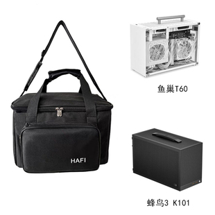 防尘便携手提袋 K101 ITX主机箱收纳包适用于鱼巢T60 超频三蜂鸟3