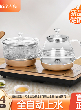 志高全自动双上水电磁煮茶壶