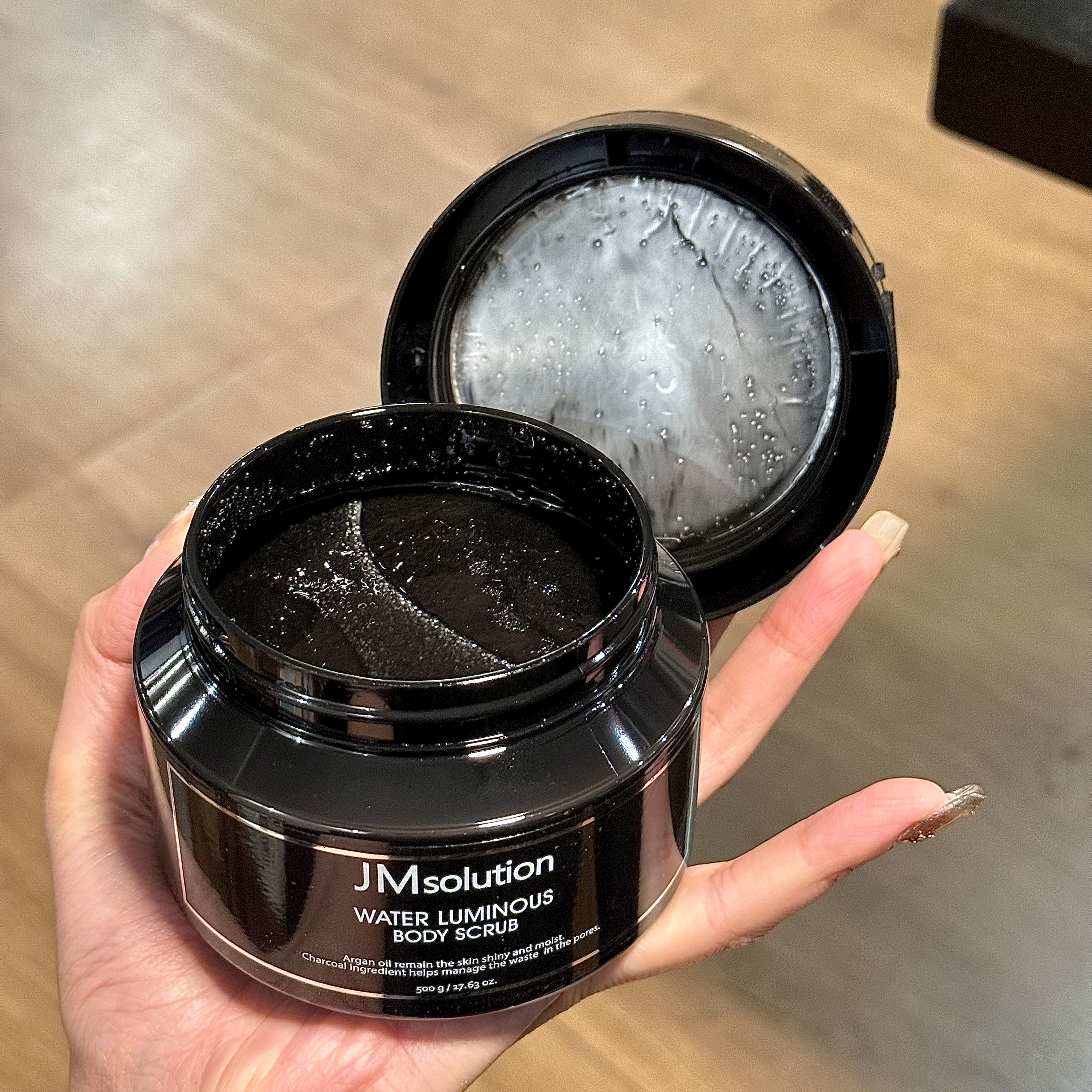 超大含8种植物精油 韩国jm水滋养去角质身体磨砂膏500g全身润养