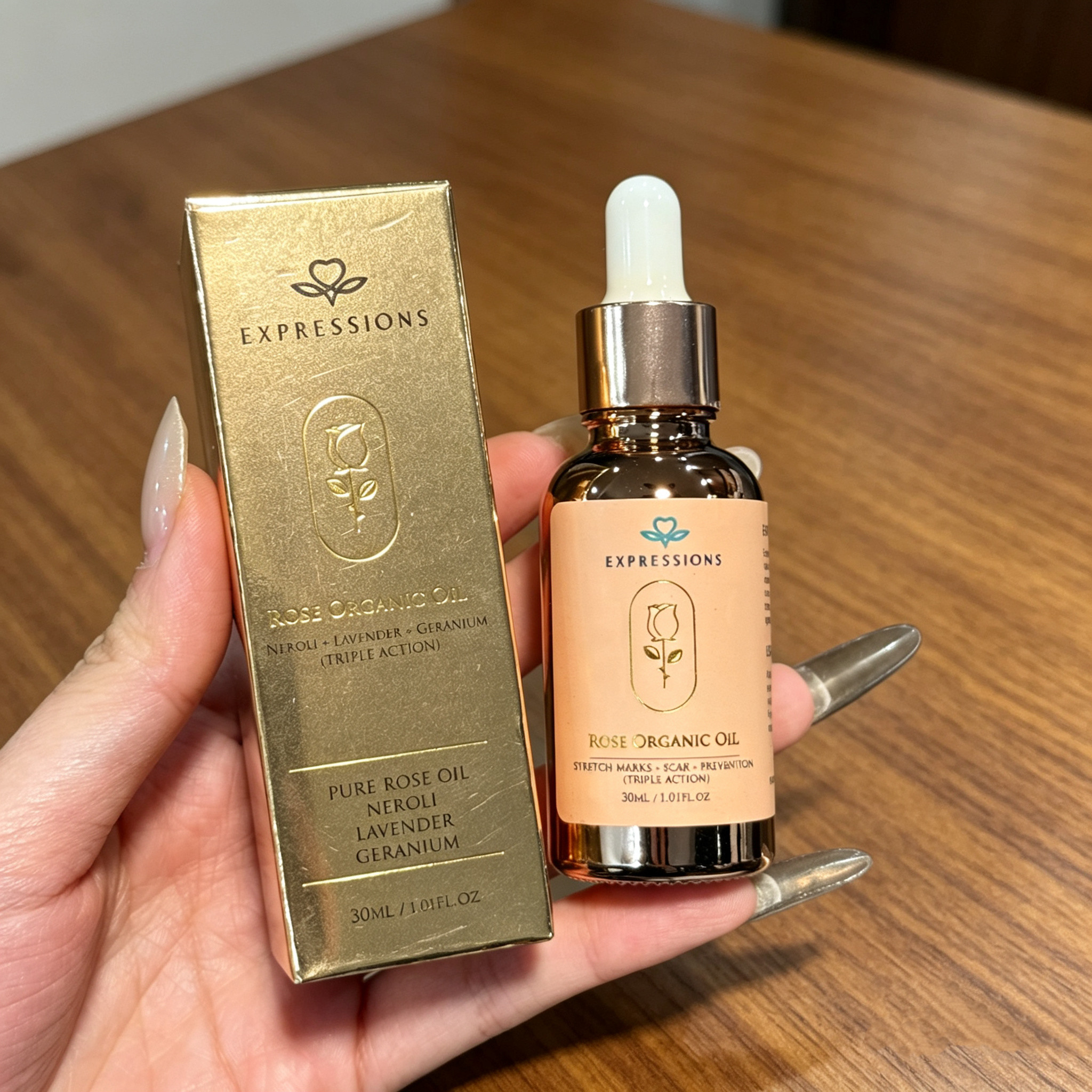 100次补水不如油敷 源200+新加坡玫瑰果油面部精华油30ml滋润保湿