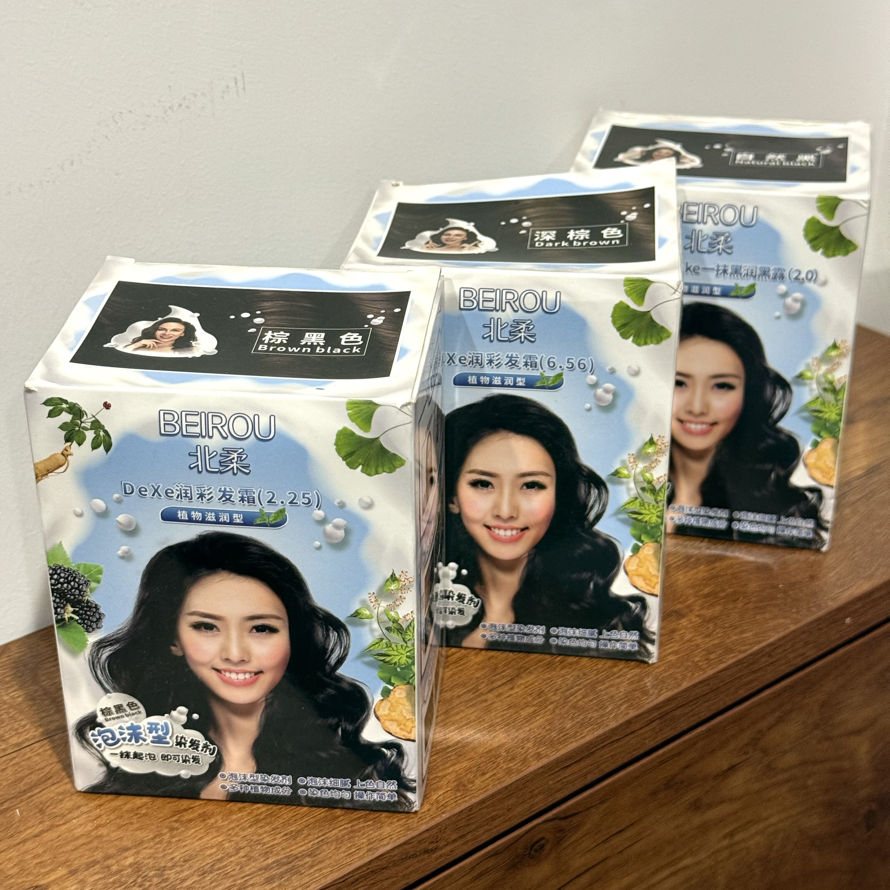北柔植物泡泡染diy染发剂染发膏图片