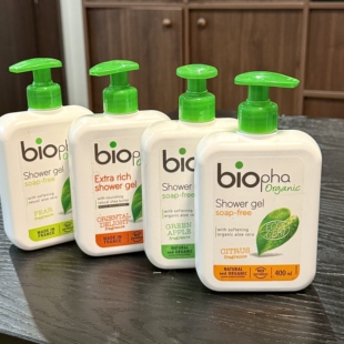 超滋润 法国有机bio安悦悦活滋润沐浴露400ml香梨青苹果柑橘保湿