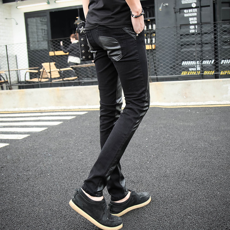 Pantalon cuir homme serré pour jeunesse - Ref 1478570 Image 5