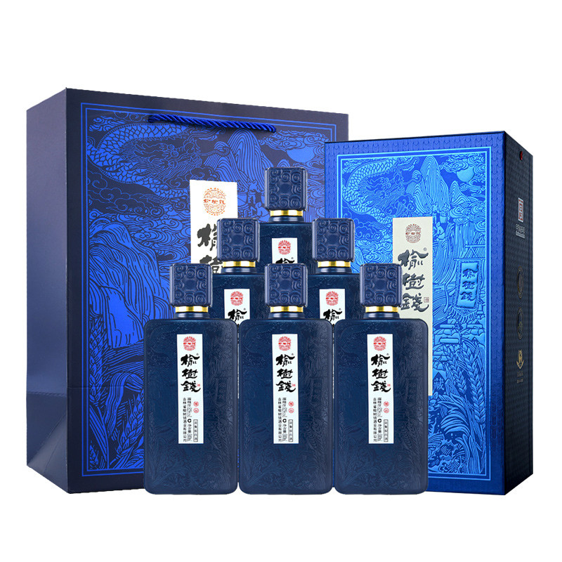 榆树钱白酒52度樽品 浓香型纯粮酒吉林名酒礼盒装
