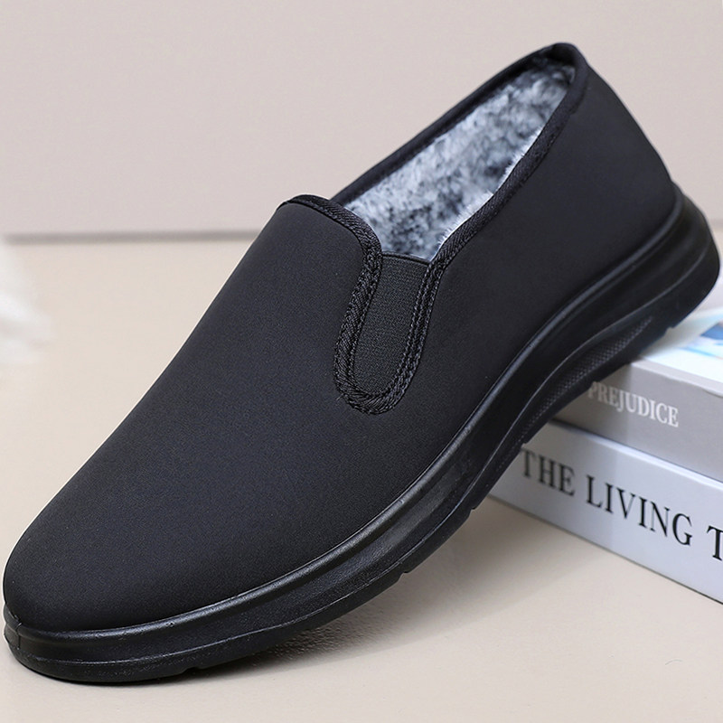 冬老北京布鞋防水男棉鞋中老年加绒保暖休闲软底防滑爸爸鞋二棉鞋,流行男鞋,棉鞋,淘宝优惠券,粉丝福利购,淘宝优惠卷