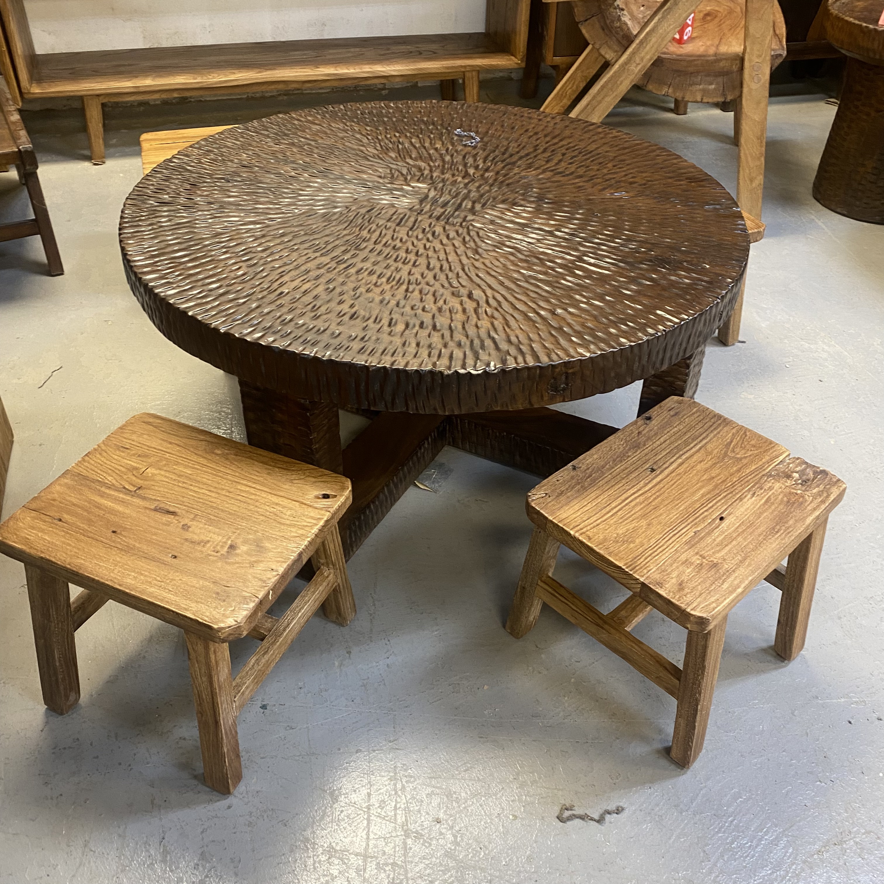 侘寂风实木茶几客厅家用小户型原木茶桌茶台桌2025新款高级感家具