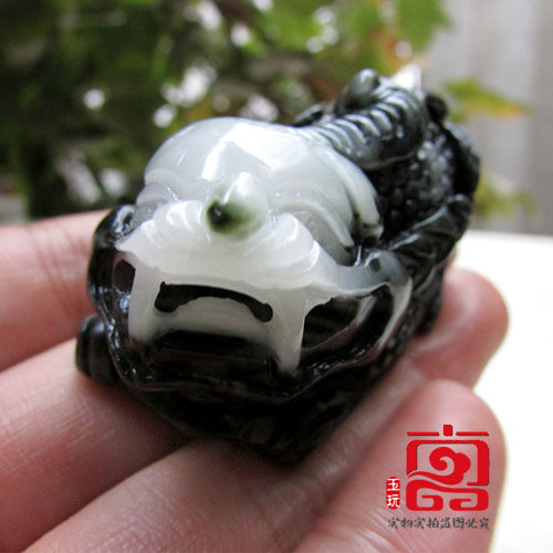 独山玉貔貅手把件天然玉石小摆件挂件独玉把玩件瑞兽玉手玩清仓