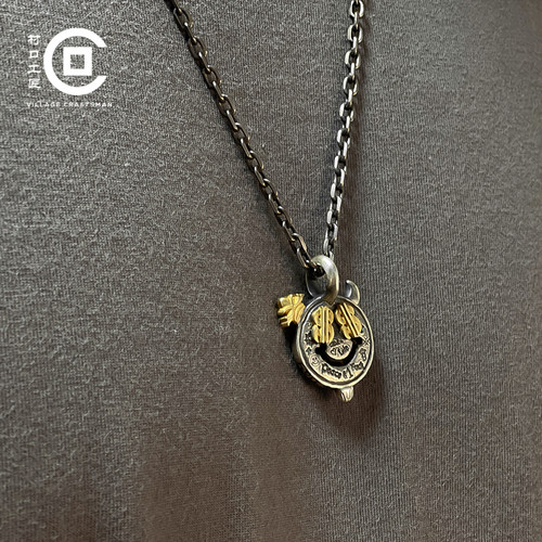 笑脸BWL925吊坠村口工匠纯银925