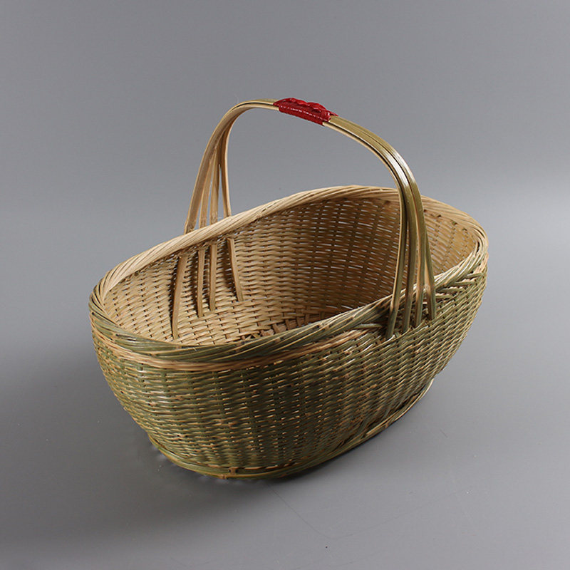 挂篮手工竹篮子竹编家用手提菜篮野餐篮子鸡蛋篮水果收纳农家竹筐,特色手工艺,竹编/竹雕,淘宝优惠券,粉丝福利购,淘宝优惠卷