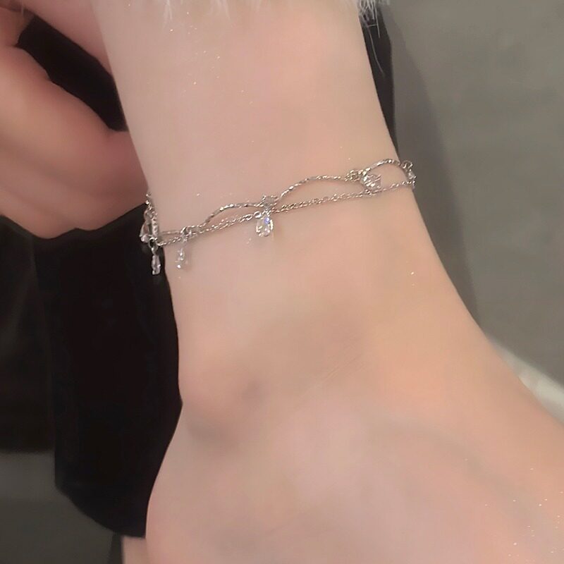 甜妹微辣~韩系ins时尚流苏脚链女