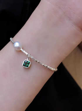 碎银子珍珠手链女轻奢小众精致