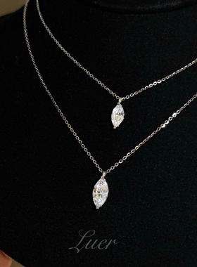 爆闪!925纯银马眼钻项链配饰女生