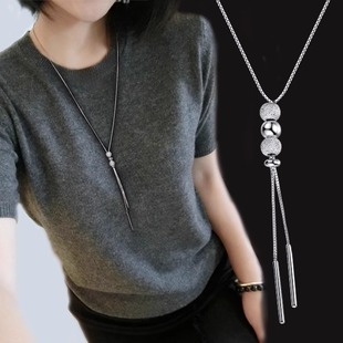 925纯银毛衣链项链女长款高档设计感2025年圣诞情人节礼物送女友