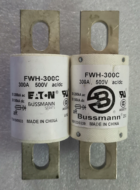 巴斯曼原装快速熔断器FWH-300C 300A500V 新能源车高压直流保险丝