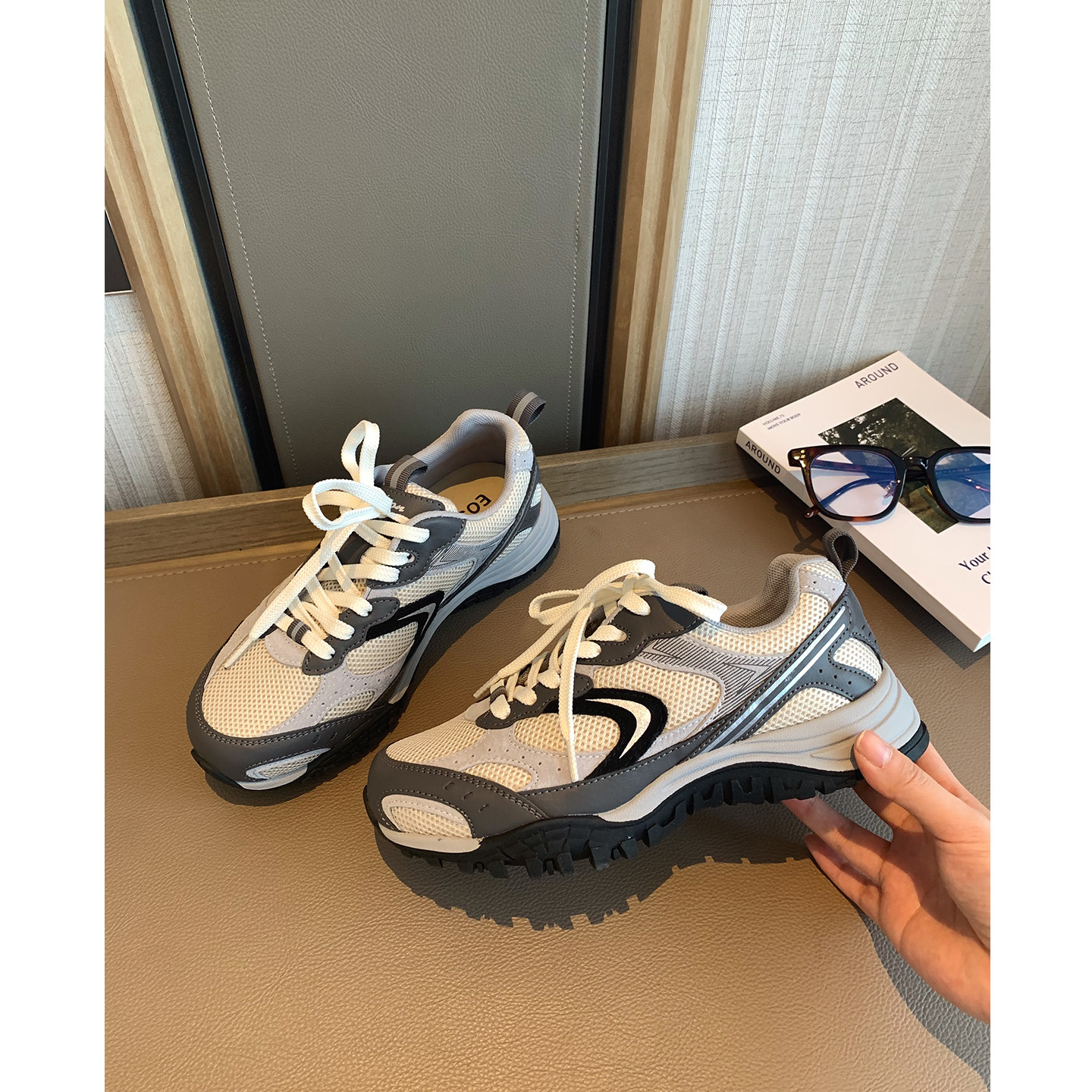 女大童时尚拼色老爹鞋2026春季新品青少年轻便运动鞋学生休闲潮鞋,童鞋/婴儿鞋/亲子鞋,运动鞋,淘宝优惠券,粉丝福利购,淘宝优惠卷