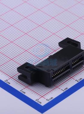指”连接器 PCIE 36P 黑色 带安装耳 3126-10200T 可直拍 可配BOM