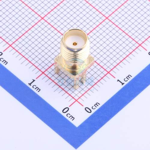 RF同轴连接器（天线座） 卡板式 SMA JACK母针\n/SQ6.5*13.5mm HJ