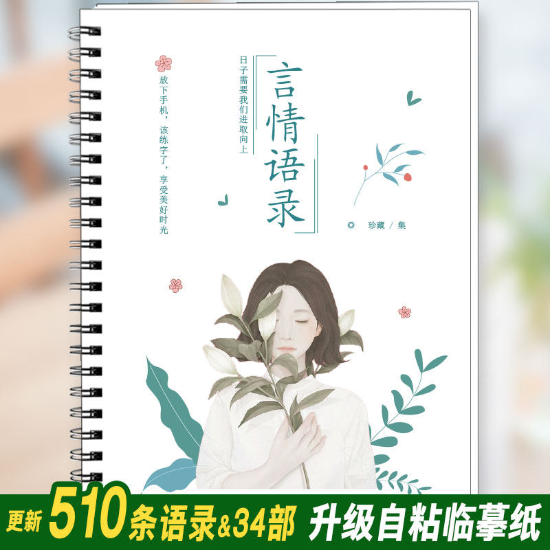 言情小说字帖甜宠青春小说语录