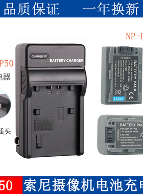 适用于 索尼NP-FP50电池DCR-SR90E SR40E SR80E SR100E充电器FP30