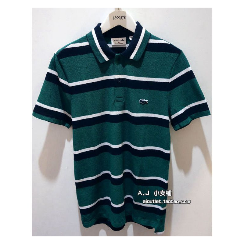 ÁùÕÛ Lacoste·¨¹úöùÓãר¹ñÕýÆ·ÄÐʽ¿íÌõÎÆ×²É«¶ÌÐäPOLOÉÀPH9024