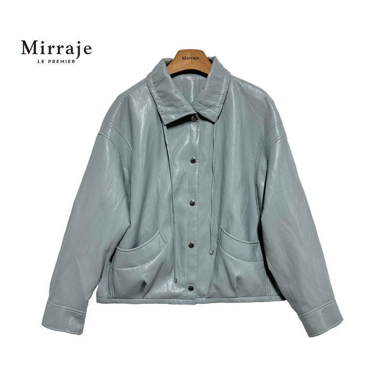 Mirraje百搭防风立领抽绳夹克女