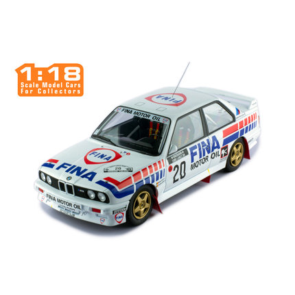 1：18比例-IXO正品-宝马E30经典WRC拉力赛车模型(千湖拉力赛1989)