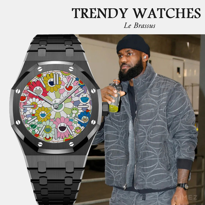 巨星同款太阳花手表男士