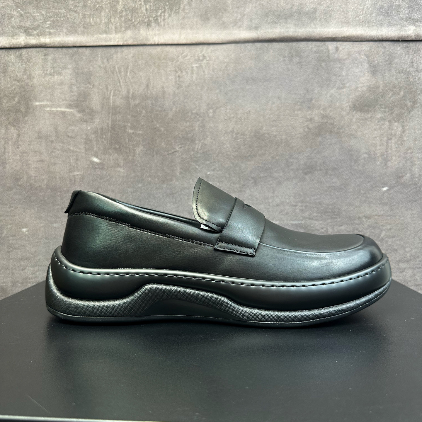 街拍设计款百搭厚底一脚蹬乐福鞋男士软牛皮上线懒人鞋套脚休闲鞋,流行男鞋,休闲皮鞋,淘宝优惠券,粉丝福利购,淘宝优惠卷