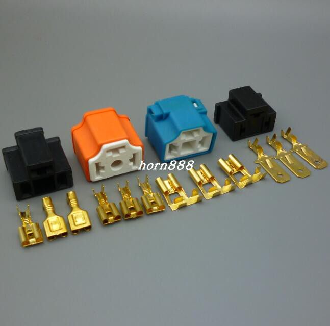 氙气灯h4/hb2/9003汽车大灯灯座插针端子 连接器插件改装插头接头