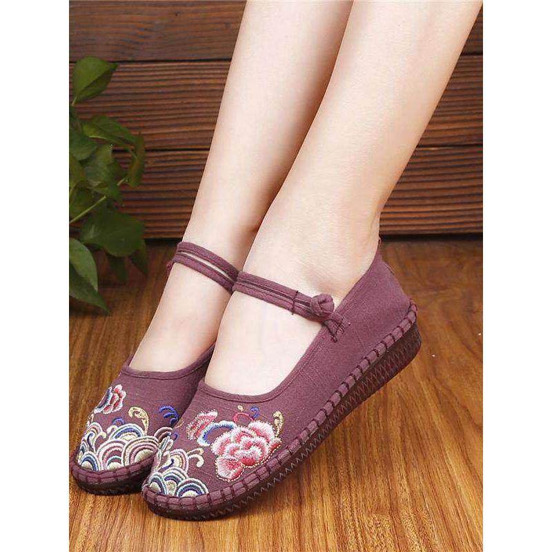 老北京布鞋女单鞋春秋汉服绣花鞋软底防滑牛筋底女鞋中老年妈妈鞋,女鞋,传统布鞋,淘宝优惠券,粉丝福利购,淘宝优惠卷