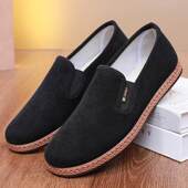 老北京布鞋 一脚蹬懒人透气舒适防滑开车鞋 男鞋 2025新款