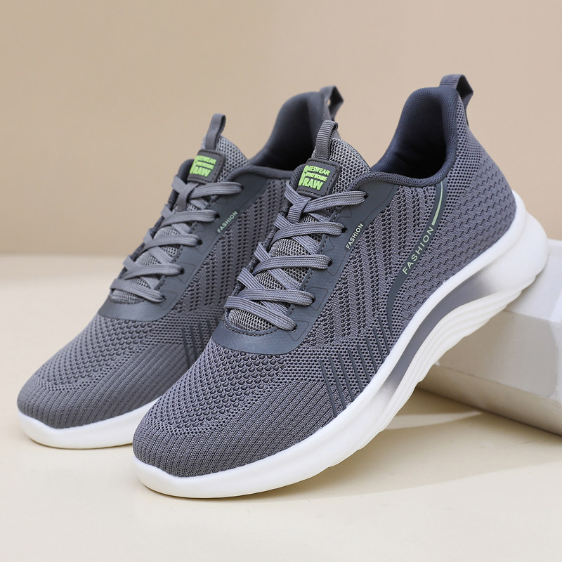 春秋运动鞋鞋子轻便爆款男鞋网面透气运动休闲跑步软底百搭男单鞋