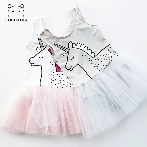 Детский купальник, летний быстросохнущий милый наряд маленькой принцессы