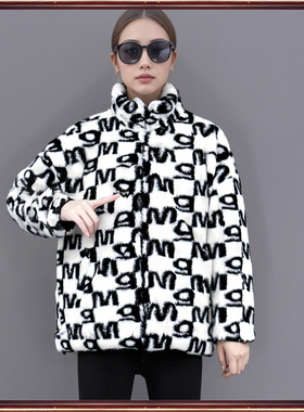 扎哈专柜拓谷潮牌冬季 休闲宽松时尚柔软长袖立领棉衣外套女30633