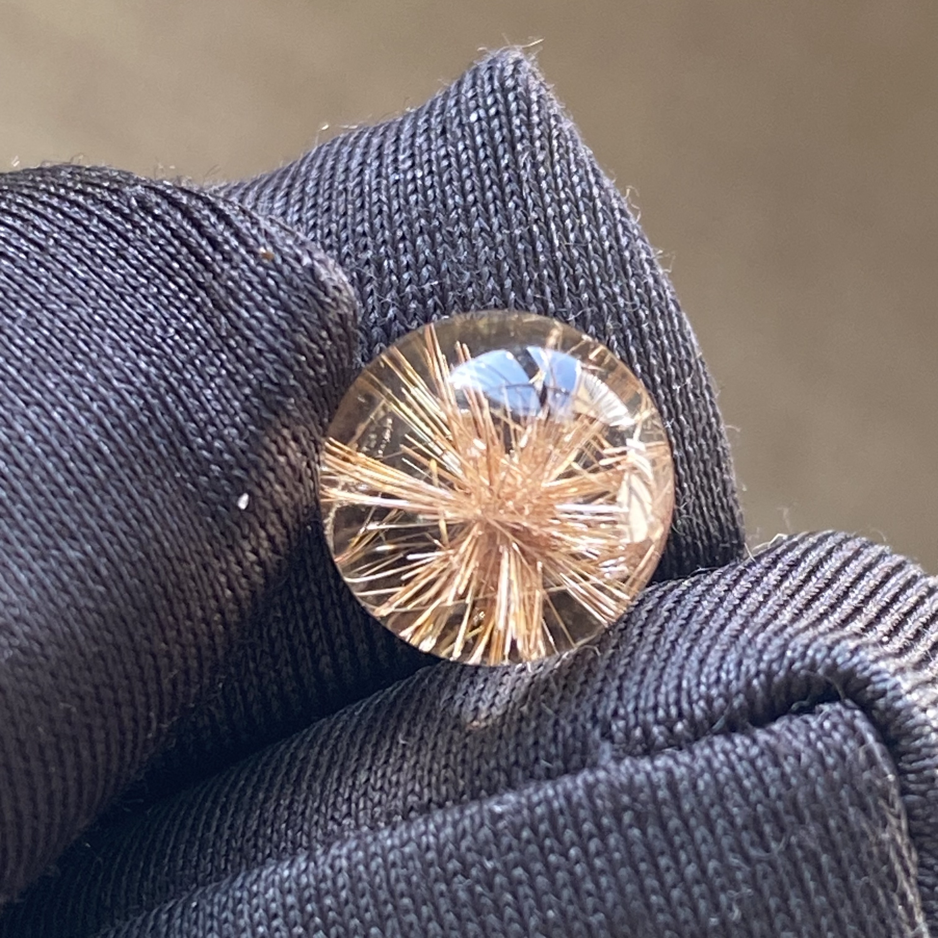 天气水晶发晶花吊坠圆珠DIY水晶单珠饰品可做戒指9mm一物一图