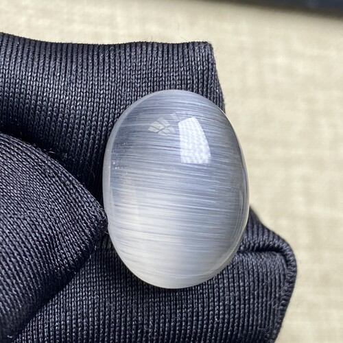 天然水晶顺发白兔毛吊坠裸石蛋面DIY水晶饰品项链可做戒指